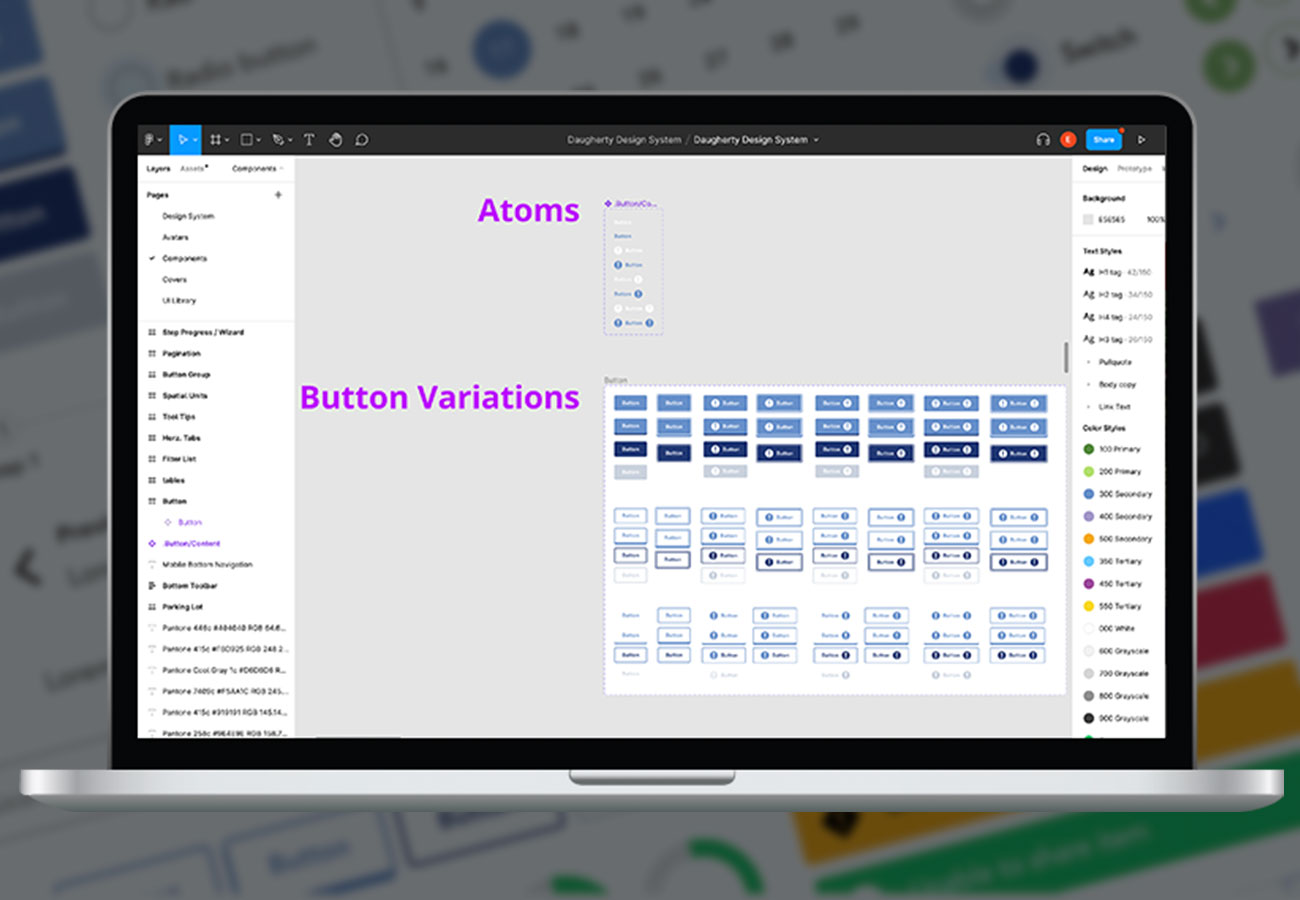 Brix Buttons Structure